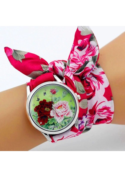 Gümüş 31 Shsby Yeni Tasarım Bayanlar Çiçek Kumaş Kol Saati Moda Kadın Elbise Izle Yüksek Kaliteli Kumaş Saat Tatlı Kızlar Bilezik Izle (Yurt Dışından) indirimleri