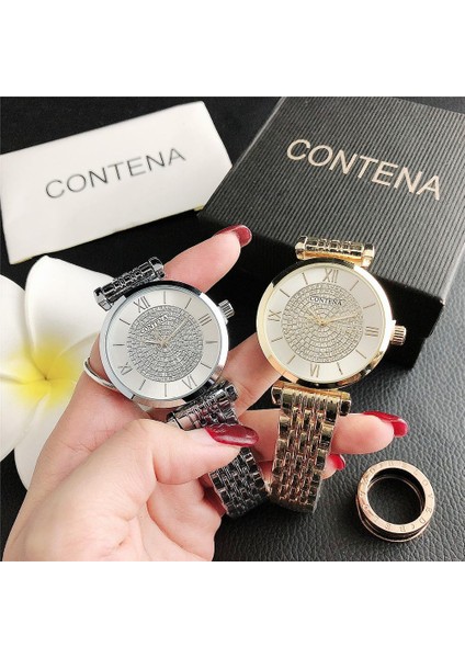 Gümüş 2022 Kadın Saatler Lüks Rhinestone Altın Gümüş Kadın Kol Saati Elbise Izle Bilezik Izle Bayanlar Kuvars Saat Reloj Mujer (Yurt Dışından) fiyatları