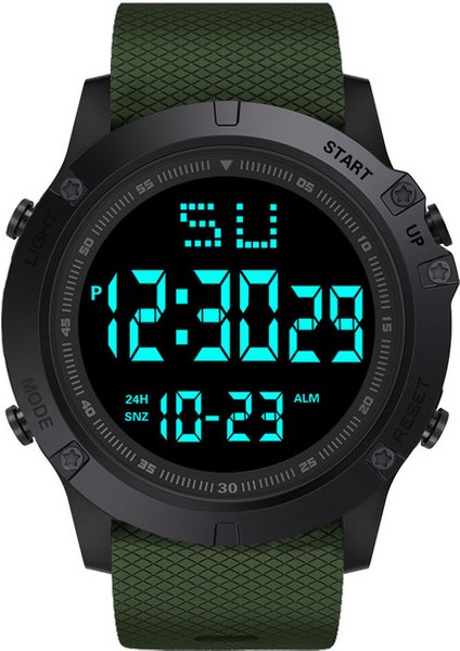 M Marka Siyah Dijital Saat Erkekler Kadınlar Için Spor Su Geçirmez Açık Kronograf Kol Saati G Piyade Şok Öğrenci Kol Saati (Yurt Dışından)