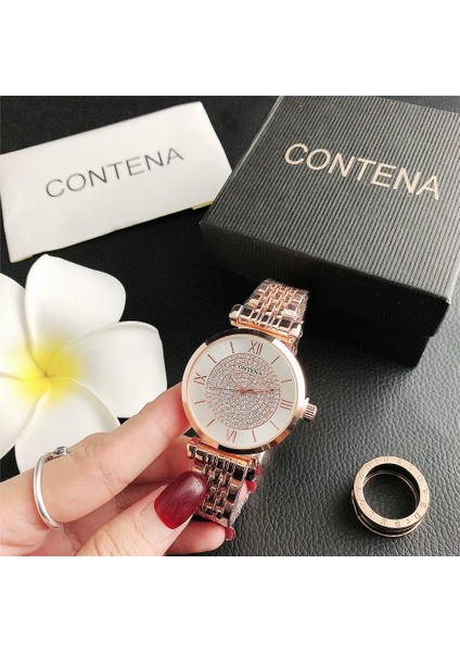 Gümüş 2022 Kadın Saatler Lüks Rhinestone Altın Gümüş Kadın Kol Saati Elbise Izle Bilezik Izle Bayanlar Kuvars Saat Reloj Mujer (Yurt Dışından) fırsatları