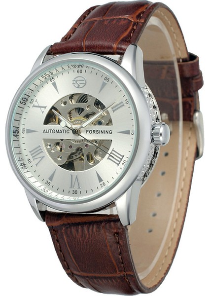 FSG8046ZB Yeni Moda Lüks Marka Izle Erkekler Erkek Saat 3ATM Su Geçirmez Otomatik Mekanik Saatler Forsining Relogio Masculino (Yurt Dışından)
