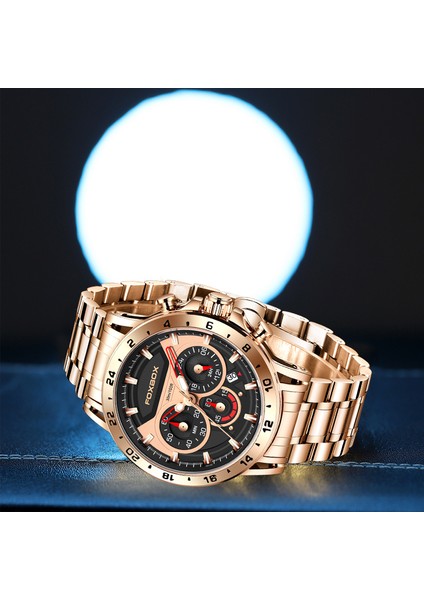 Gül Altın Siyah Lıge Moda Lüks Kuvars Izle Erkekler Için Paslanmaz Çelik Iş Adamı Izle Aydınlık Su Geçirmez Rahat Spor Relogio Masculino (Yurt Dışından) fırsatları