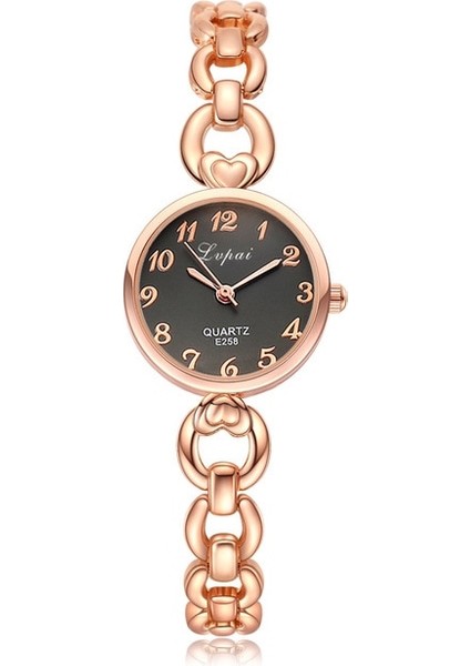 Altın Siyah Kadın Bilezik Izle Mujer Altın Relojes Küçük Kadran Kuvars Eğlence Izle Popüler Kol Saati Kadın Bayanlar Zarif Saatler (Yurt Dışından)