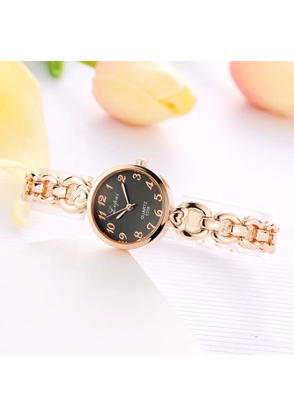 Altın Siyah Kadın Bilezik Izle Mujer Altın Relojes Küçük Kadran Kuvars Eğlence Izle Popüler Kol Saati Kadın Bayanlar Zarif Saatler (Yurt Dışından) fırsatları