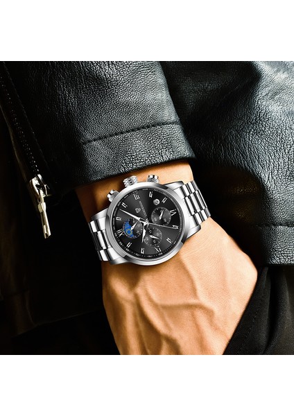 Gül Altın Siyah Lıge Yeni Moda Izle Erkekler Üst Marka Lüks Spor Kuvars Kol Saati Chronograph Askeri Erkek Saatler Aydınlık Tarih Saat + Kutu (Yurt Dışından) fırsatları