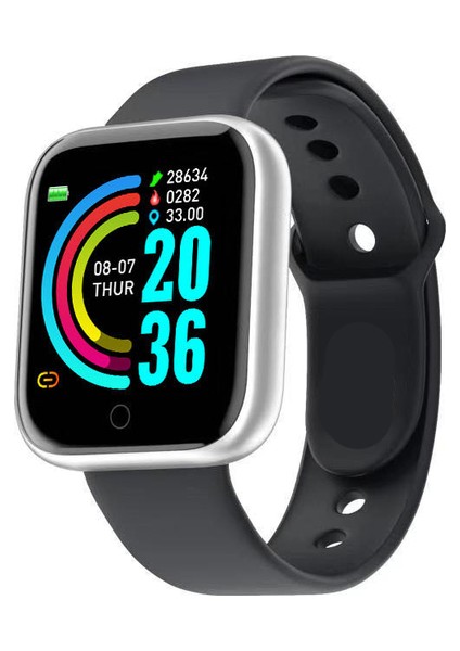 Gümüş Erkek Saatler Özel Duvar Kağıdı Su Geçirmez Akıllı Izle Kadınlar Için Dijital Bluetooth Spor Kol Saati Spor Izci Çocuk Izle (Yurt Dışından)