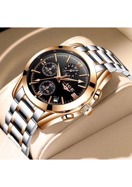 Çelik E Lıge Erkekler Izle Iş Izle Erkekler Için Moda Lüks Aydınlık Altın Kuvars Saatı Su Geçirmez Tarih Beyler Relogio Masculino (Yurt Dışından) modelleri