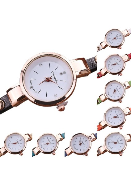 Kırmızı Moda Lüks Taklidi Kadın Bilezik Saatler Bayanlar Aşk Deri Kayış Kuvars Kol Saati Lüks Moda Kuvars Izle (Yurt Dışından) fırsatları