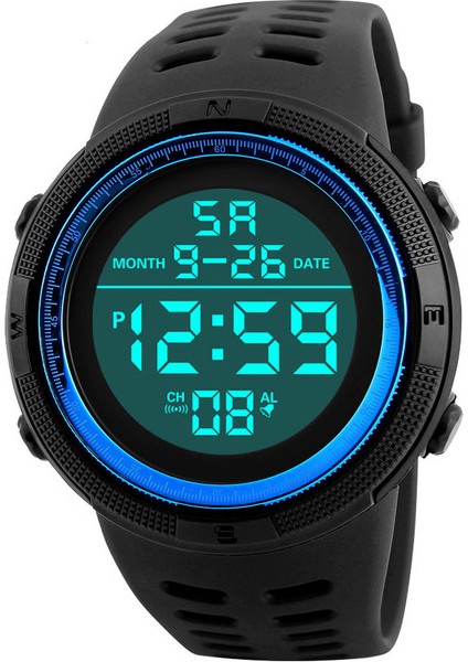 A-Blue Dijital Erkekler Izle Askeri Spor Kol Saati Çok Fonksiyonlu Su Geçirmez Spor Saatler Çocuklar Öğrenci Elektronik Saat Erkekler Için Hediyeler (Yurt Dışından)