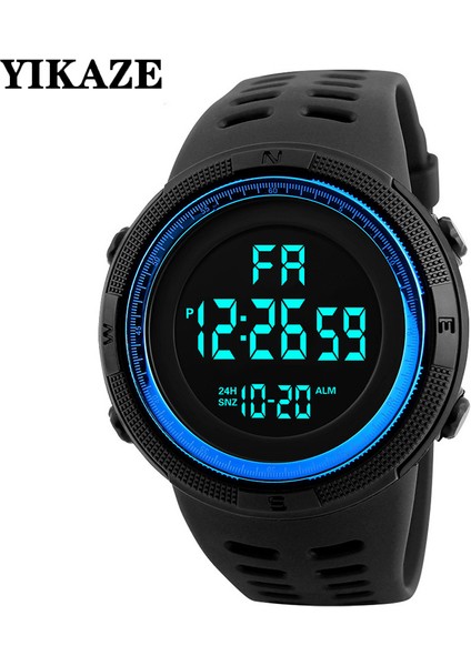 A-Blue Dijital Erkekler Izle Askeri Spor Kol Saati Çok Fonksiyonlu Su Geçirmez Spor Saatler Çocuklar Öğrenci Elektronik Saat Erkekler Için Hediyeler (Yurt Dışından) fırsatları