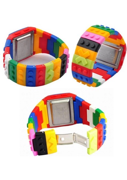 Stil 4 Unisex Gökkuşağı Erkek Kadın Plastik Büyük Dijital Saat Çok Fonksiyonlu Light Up Öğrencileri Su Geçirmez Alarm Dıy Bilezik Saatler Saat (Yurt Dışından) indirimleri