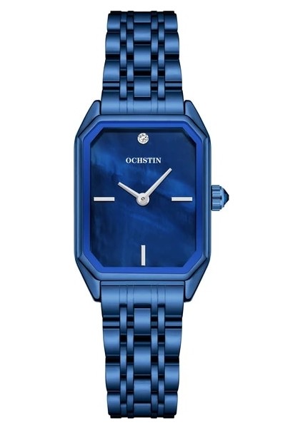 Blues Ochstın Moda Kadın Üst Marka Kuvars Kadın Bilezik Izle Paslanmaz Çelik Kol Saati Bayanlar Hediye Gül Yeşil Relogio Feminino (Yurt Dışından)