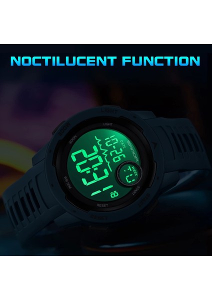 Tüm Siyah Sanda Marka Erkek Spor Saatler Moda Chronos Geri Sayım Su Geçirmez LED Dijital Saat Adam Askeri Kol Saati Relogio Masculino (Yurt Dışından) fırsatları