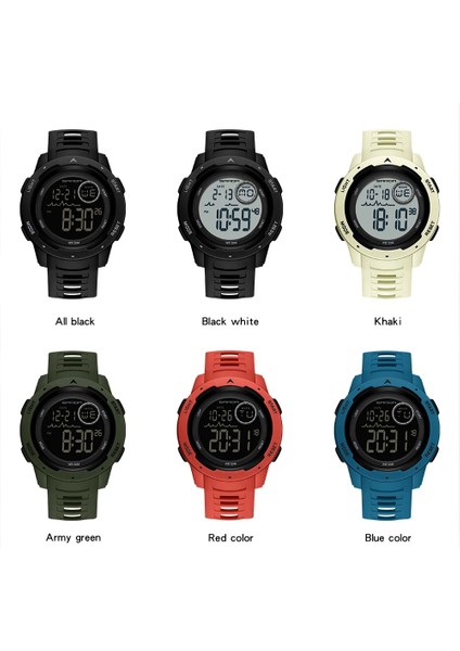 Tüm Siyah Sanda Marka Erkek Spor Saatler Moda Chronos Geri Sayım Su Geçirmez LED Dijital Saat Adam Askeri Kol Saati Relogio Masculino (Yurt Dışından) indirimleri