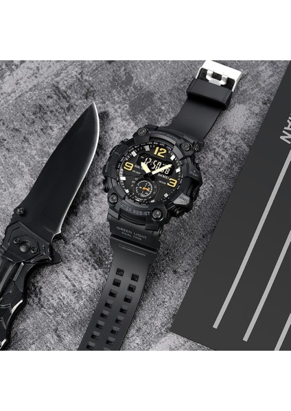 Armygreen Box Skmeı 2023 Yeni Spor Saatler Erkekler Için Su Geçirmez Günlük Erkek Kuvars Izle Üst Marka Lüks Askeri LED Elektronik Bilek Saatleri (Yurt Dışından) fırsatları