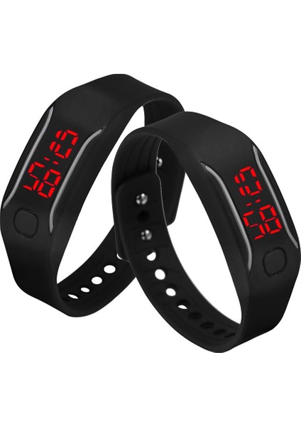 Siyah Bayan LED Erkek Silikon Bilezik Tarih Izle Bilek Bilek Izle Bk Bilezik Izle Spor Dijital Spor Saatler Kadın (Yurt Dışından) modelleri