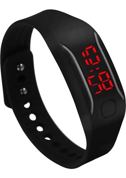 Siyah Bayan LED Erkek Silikon Bilezik Tarih Izle Bilek Bilek Izle Bk Bilezik Izle Spor Dijital Spor Saatler Kadın (Yurt Dışından) fırsatları