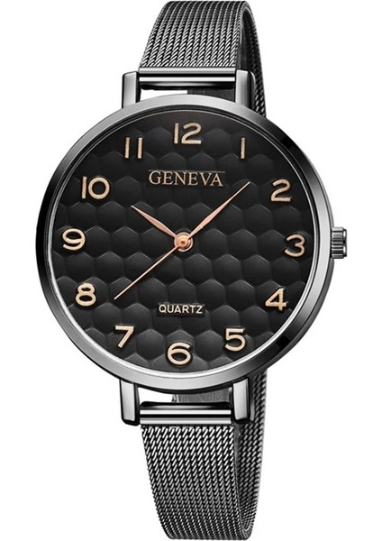 Gümüş Beyaz Zarif Moda Gül Altın Saat Kadın Erkek Lüks Paslanmaz Çelik Bilezik Izle Rahat Iş Cenevre Saat Reloj Mujer Hombre (Yurt Dışından) indirimleri