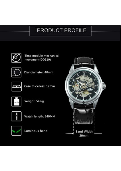 Altın Beyaz Kazanan Resmi Erkek Saatler Top Marka Lüks Mekanik Izle Erkekler Moda Rahat Iş Kol Saati Deri Saat (Yurt Dışından) modelleri