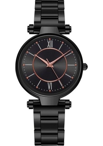 Siyah 2020 Yeni Lüks Atmosferik Çelik Şerit Izle Bayanlar Casual Bayan Izle Moda Quartz Saat Bayanlar Bilezik Izle Kadın Saatler (Yurt Dışından)