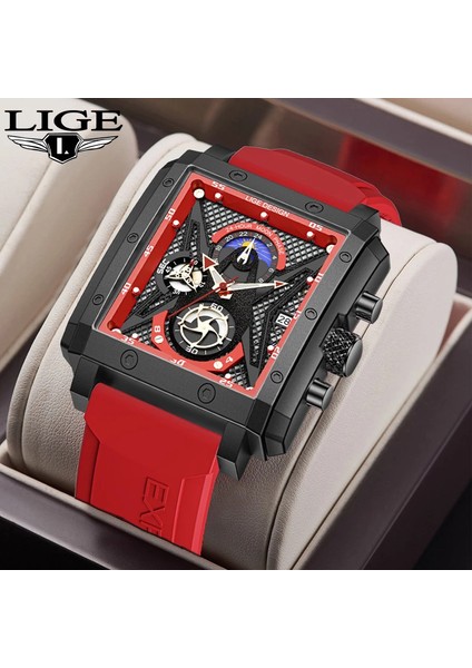 Mavi Lıge 2022 Erkekler Izle Top Marka Lüks Su Geçirmez Kuvars Kare Bilek Saatler Erkekler Için Tarih Spor Silikon Saat Erkek Montre Homme (Yurt Dışından)