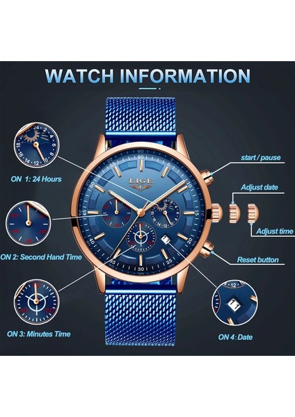 Gümüş Siyah S Lıge Saat Erkekler Chronograph Mavi Izle Lüks Spor Tarihi Kuvars Saatler Erkek Su Geçirmez Aydınlık Saat Relogios Masculinos + Kutu (Yurt Dışından)