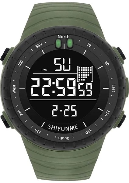 Siyah Erkek Izle Askeri Suya Dayanıklı Shıyunme Spor Izle Ordu LED Dijital Bilek Kronometre Erkek Için (Yurt Dışından) indirimleri