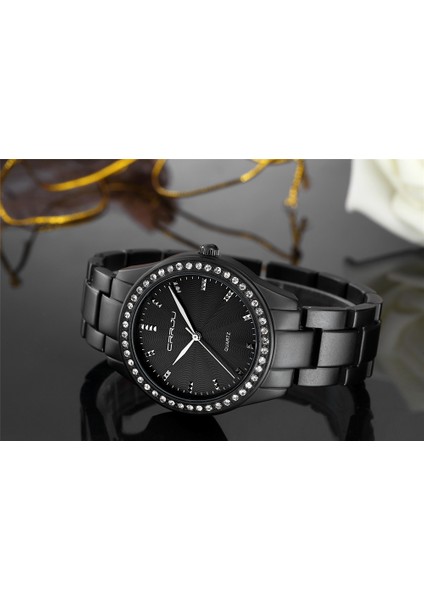 Gül Altın Yeni 2017 Crrju Moda Rahat Saat Bilezik Izle Kadın Taklidi Saatler Kadın Zarif Kuvars Kol Saati Relojes Mujer (Yurt Dışından) fırsatları