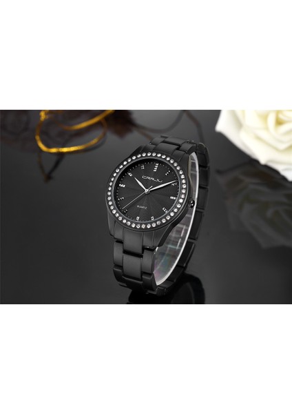 Gül Altın Yeni 2017 Crrju Moda Rahat Saat Bilezik Izle Kadın Taklidi Saatler Kadın Zarif Kuvars Kol Saati Relojes Mujer (Yurt Dışından) indirimleri