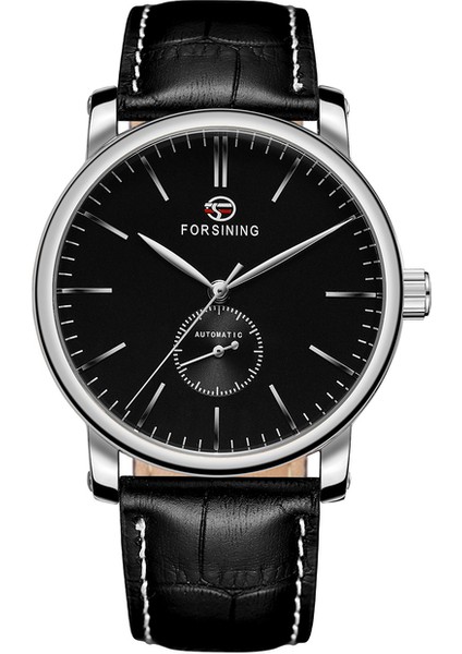 Gümüş Siyah Forsınıng Mekanik Saat Avrupa ve Amerika Sözleşmeli Rüzgar Üç Iğne Tırnak Ölçeği Mekanik Saat Kemer Izle Alaşım Izle (Yurt Dışından)