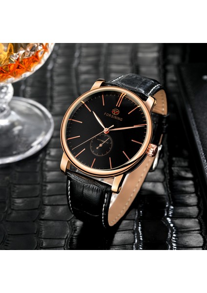 Gümüş Siyah Forsınıng Mekanik Saat Avrupa ve Amerika Sözleşmeli Rüzgar Üç Iğne Tırnak Ölçeği Mekanik Saat Kemer Izle Alaşım Izle (Yurt Dışından) modelleri