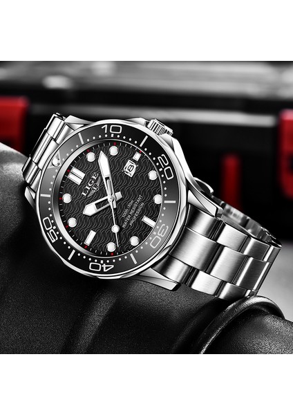Gümüş Siyah 2021 Lıge Yeni Su Geçirmez Izle Erkekler Üst Marka Lüks Paslanmaz Çelik Erkek Izle Moda Rahat Spor Erkekler Kuvars Tarihi Kol Saatleri (Yurt Dışından) fiyatları