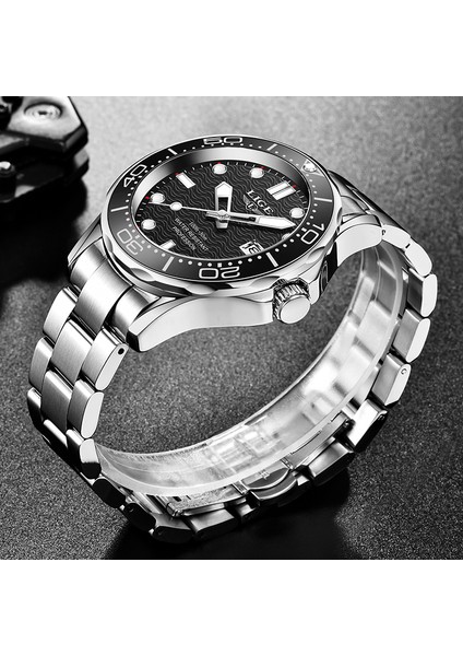 Gümüş Siyah 2021 Lıge Yeni Su Geçirmez Izle Erkekler Üst Marka Lüks Paslanmaz Çelik Erkek Izle Moda Rahat Spor Erkekler Kuvars Tarihi Kol Saatleri (Yurt Dışından) modelleri