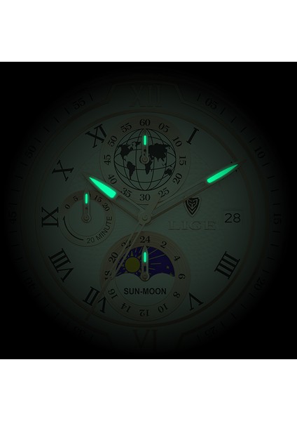 Gümüş Balck Lıge Izle Erkekler Için Iş Rahat Erkek Saatler Üst Marka Lüks Kol Saati Adam Kuvars Chronograph Su Geçirmez Saatler Saat Yeni (Yurt Dışından)