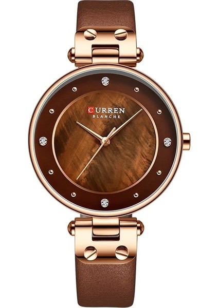 Stil 2 Moda Lüks Izle Kadın Deri Bayan Elbise Kuvars Kadın Saat Su Geçirmez Izle Bilezik Izle Relojes (Yurt Dışından)