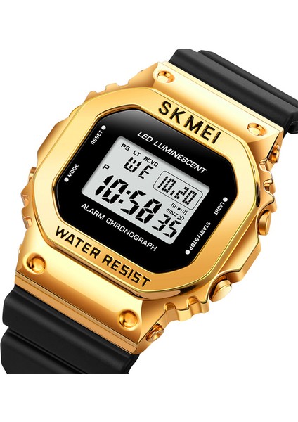 Altın Skmeı Moda LED Dijital Saat Spor Izle Erkekler Kol Saatleri Saat Saatler 3bar Su Geçirmez Chrono Alarm Tarih Hafta Reloj Hombre (Yurt Dışından)