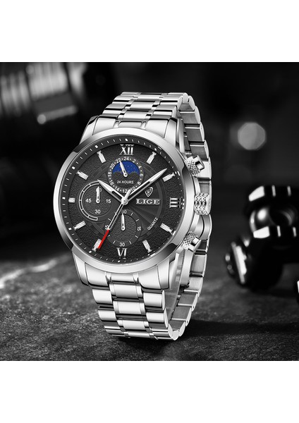 Gül Altın Beyaz Montre Homme Lıge Chronograph Marka Izle Adam Spor Su Geçirmez Erkekler Için Saatler Lüks Kuvars Kol Saati Saat Erkek Hediye Fikirleri (Yurt Dışından) modelleri