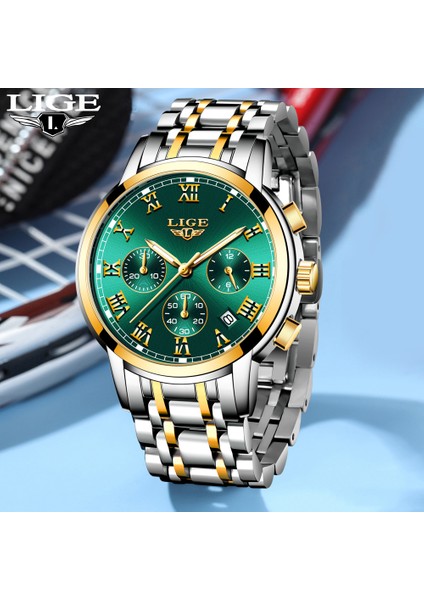 Altın Siyah L Lıge Moda Iş Kuvars Erkekler Izle Üst Marka Lüks Erkekler Için Izle Rahat Spor Paslanmaz Çelik Su Geçirmez Adam Kol Saati + Kutu (Yurt Dışından) fiyatları