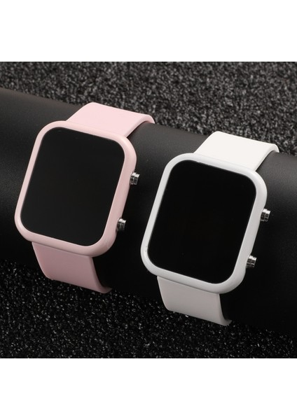 Siyah Gül Altın Moda Rahat Spor Erkek Saati LED Dijital Saatler Elektronik Bilek Erkekler Kadınlar Için Saatler Kare Saat Relogio Masculino (Yurt Dışından) fırsatları