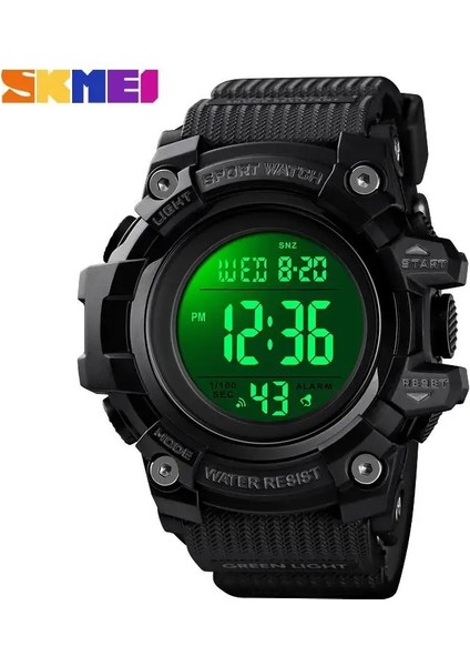 Siyah Mavi Skmeı Erkek Spor Saatler Su Geçirmez 5bar Fonksiyonel Moda Kronograf Alarm Elektronik Saat Tarih Kamuflaj Izle 1552 (Yurt Dışından)
