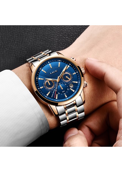 Tamamen Siyah S Yeni Saatler Chronograph Orijinal Marka Erkekler Için Saat Lüks Spor Su Geçirmez Kuvars Saat Paslanmaz Çelik Otomatik Tarih Reloj Hombre (Yurt Dışından) fırsatları