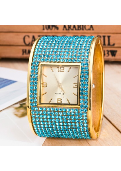 Sıyah Lüks Marka Tam Elmas Bilezik Izle 2021 Yeni Kadın Moda Kişiselleştirilmiş Altın Kuvars Kol Saati Relogio Feminino Saat Sıcak (Yurt Dışından) modelleri