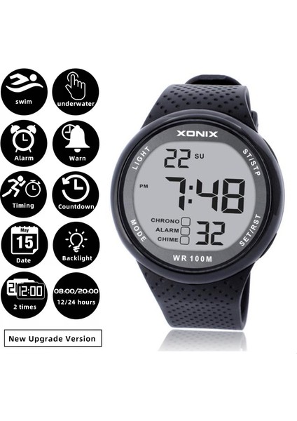 Bir Hareketi Yükseltme Profesyonel Dalış Izle Erkekler 100 M Su Geçirmez Kronograf Geri Sayım Dijital Saat Spor Kol Saati Reloj Hombre (Yurt Dışından) fiyatları