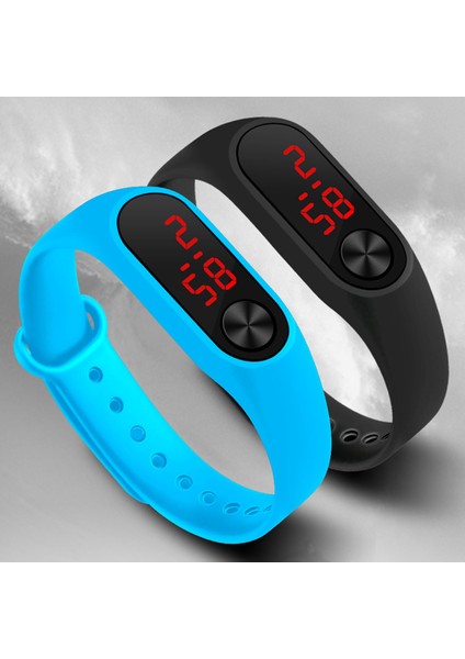 Kırmızı Spor Erkek Kadın Dijital Bilezik Saatler Adam Bayanlar Spor LED Bileklik Izle Erkek Kız Rahat Elektronik Saat Relogio Saati (Yurt Dışından) modelleri