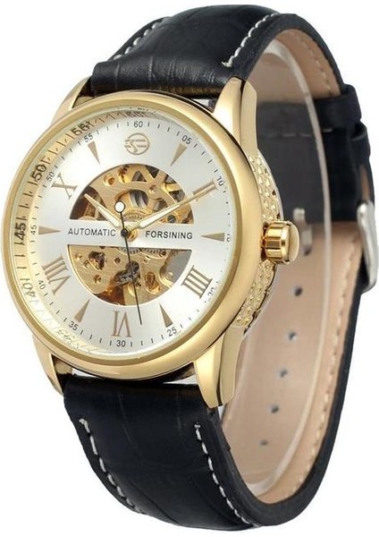 FSG8046HW Yeni Moda Lüks Marka Izle Erkekler Erkek Saat 3ATM Su Geçirmez Otomatik Mekanik Saatler Forsining Relogio Masculino (Yurt Dışından)