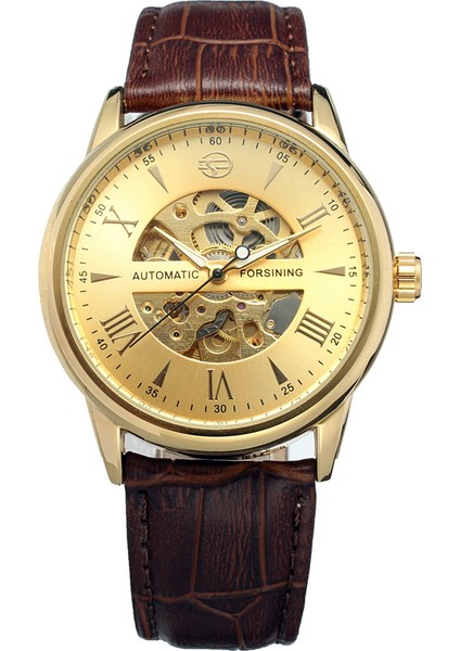 FSG8046HW Yeni Moda Lüks Marka Izle Erkekler Erkek Saat 3ATM Su Geçirmez Otomatik Mekanik Saatler Forsining Relogio Masculino (Yurt Dışından)