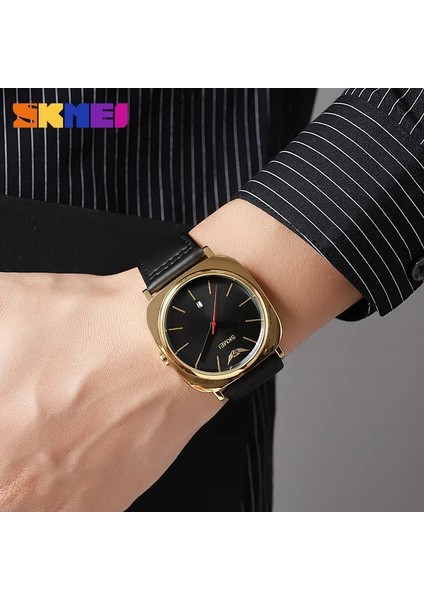 Altın Kutu Skmeı Marka Erkek Kuvars Saatı Lüks Hakiki Deri Saat Kayışı 30 Su Geçirmez Su Geçirmez Spor Erkek Izle Relogio Masculino (Yurt Dışından) indirimleri