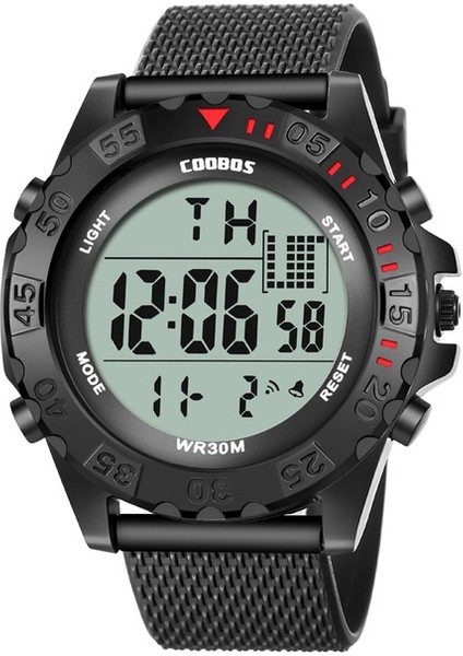 Red-01 Açık Spor Izle 30 M Su Geçirmez Dijital Izle Erkekler Moda LED Işık Kronometre Bilek Izle Askeri Erkek Saat Reloj Hombre (Yurt Dışından)