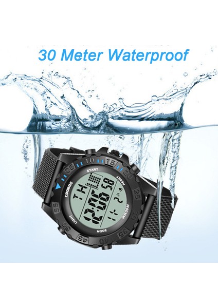 Red-01 Açık Spor Izle 30 M Su Geçirmez Dijital Izle Erkekler Moda LED Işık Kronometre Bilek Izle Askeri Erkek Saat Reloj Hombre (Yurt Dışından)