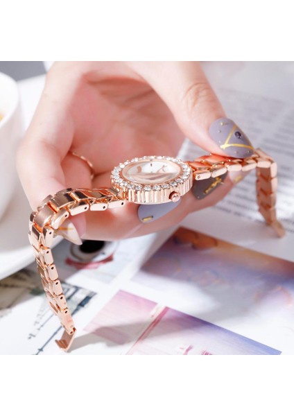 Gül Beyaz Lvpai Marka Lüks Bilezik Saatler Kadınlar Için Set Moda Geometrik Bileklik Kuvars Saat Bayanlar Kol Saati Zegarek Damski (Yurt Dışından) indirimleri